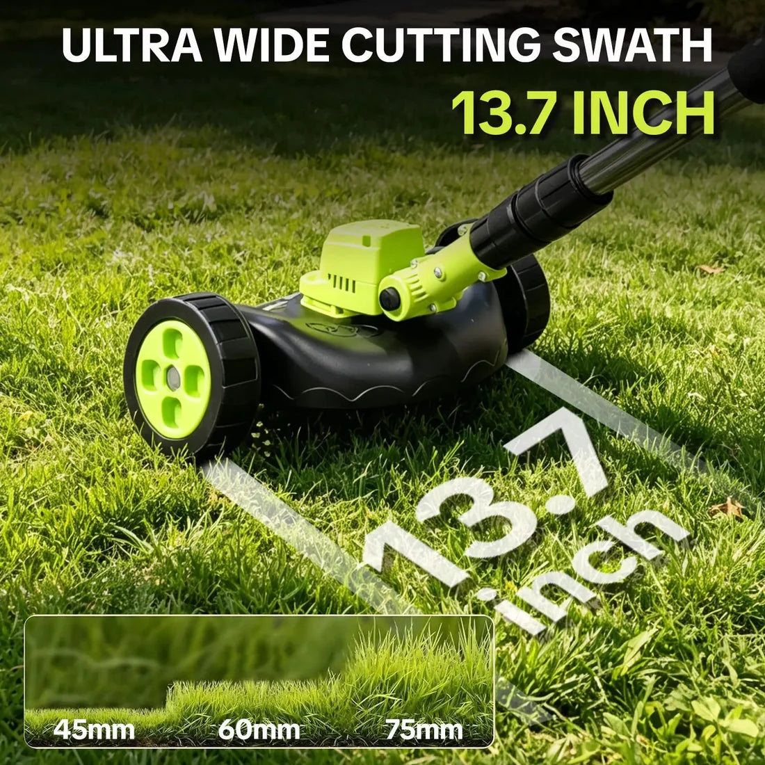 🌿 3‑in‑1 Cordless Lawn Tool – Trimmer, Edger & Mini Mower for Everyday Garden Care