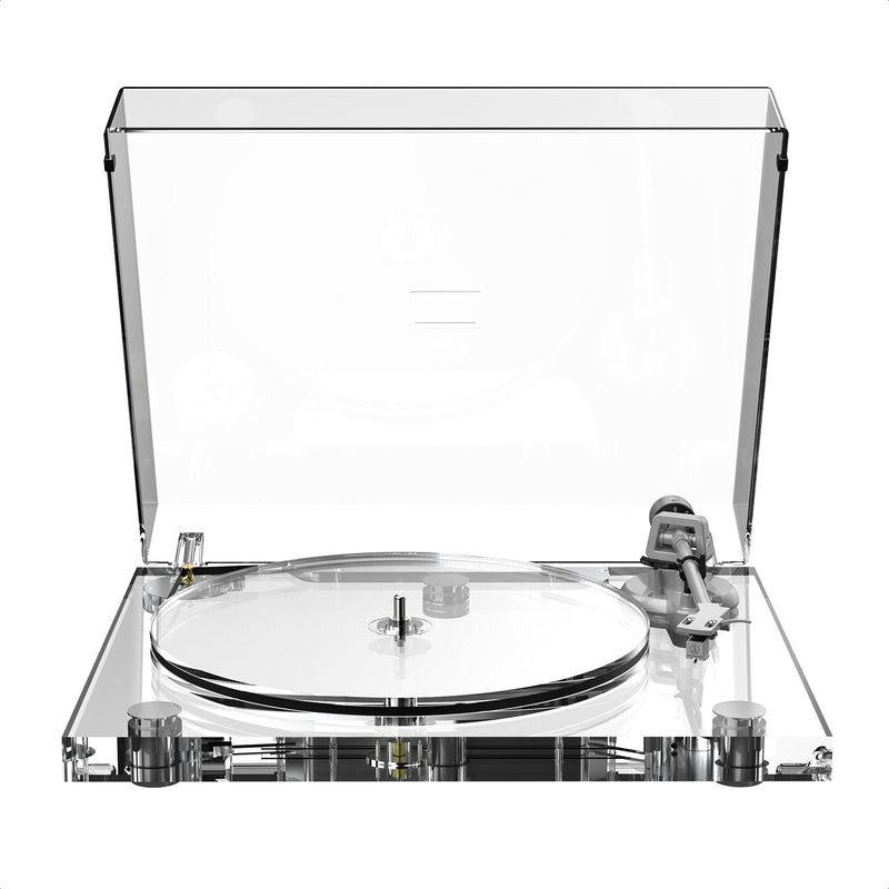 🎵 Transparent Acrylic Hi‑Fi Bluetooth Turntable