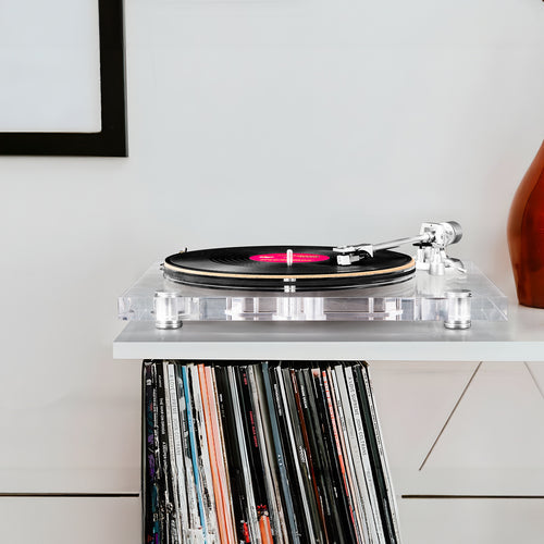 🎵 Transparent Acrylic Hi‑Fi Bluetooth Turntable