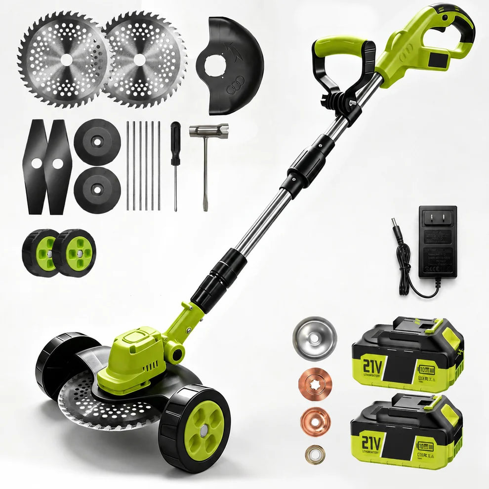🌿 3‑in‑1 Cordless Lawn Tool – Trimmer, Edger & Mini Mower for Everyday Garden Care