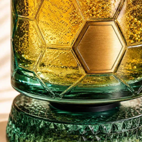 Rotating Soccer Tumbler with Gold Accent 🟢⚽
