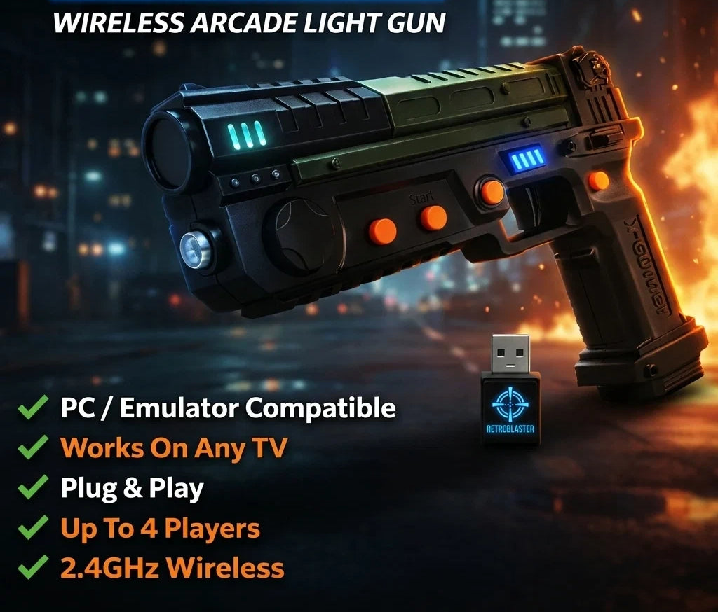 🎯 Wireless Arcade Light Gun – Bring the Arcade Experience Home