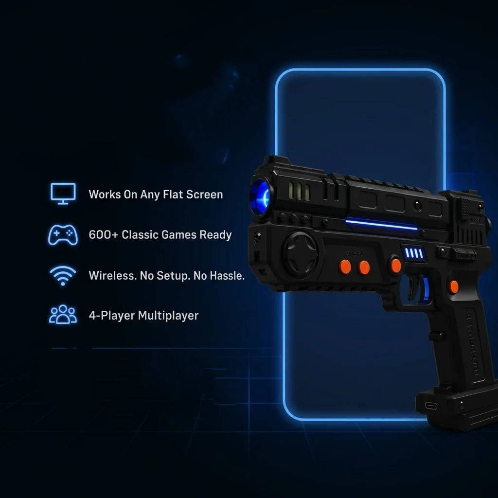 🎯 Wireless Arcade Light Gun – Bring the Arcade Experience Home