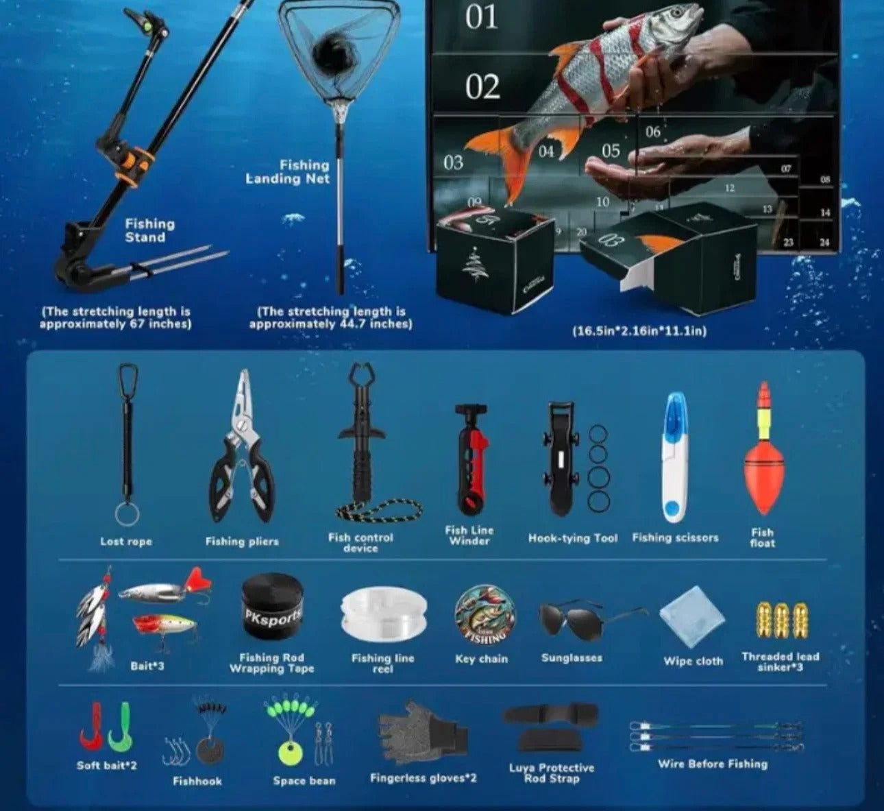 🎣 24‑Day Fishing Surprise Calendar – Daily Tackle & Gear Discovery