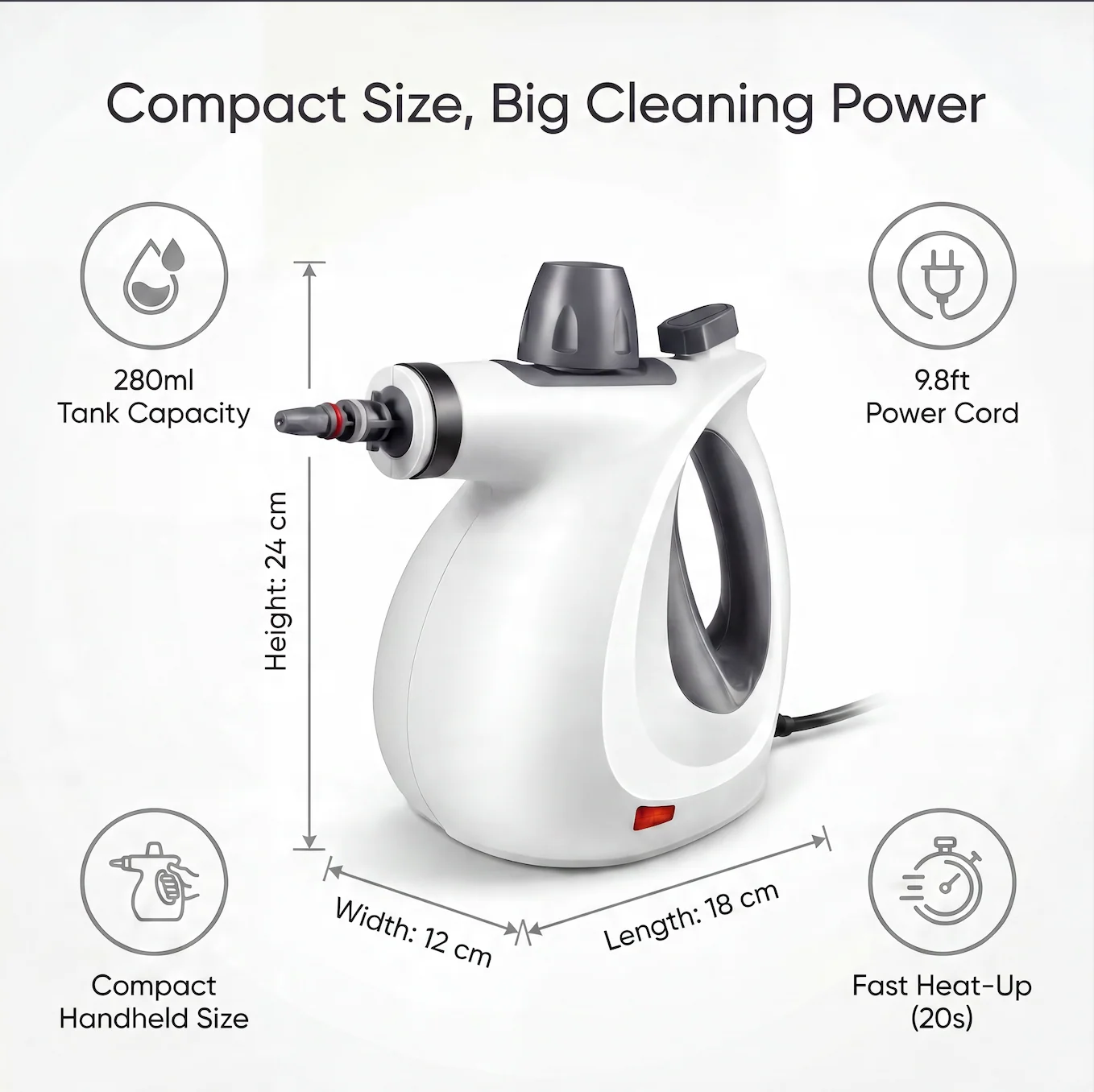 💨 Handheld Steam Cleaner – Deep Cleaning Without Endless Scrubbing