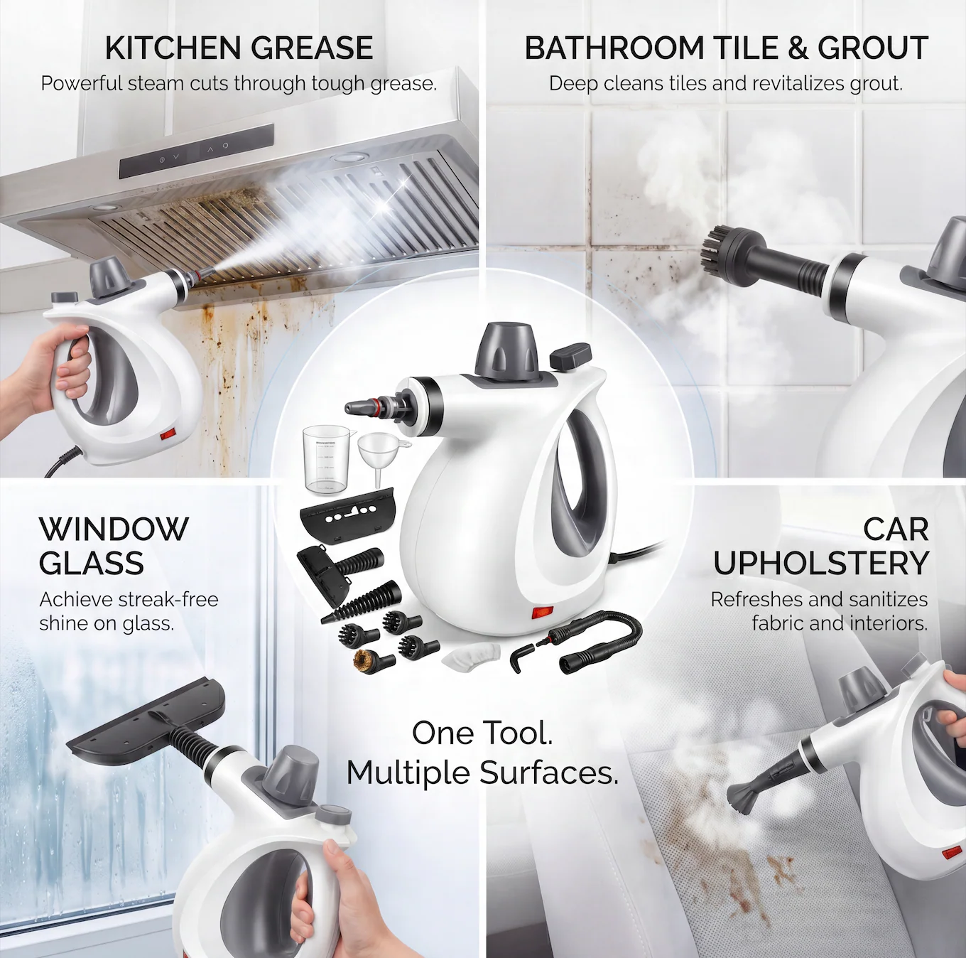 💨 Handheld Steam Cleaner – Deep Cleaning Without Endless Scrubbing