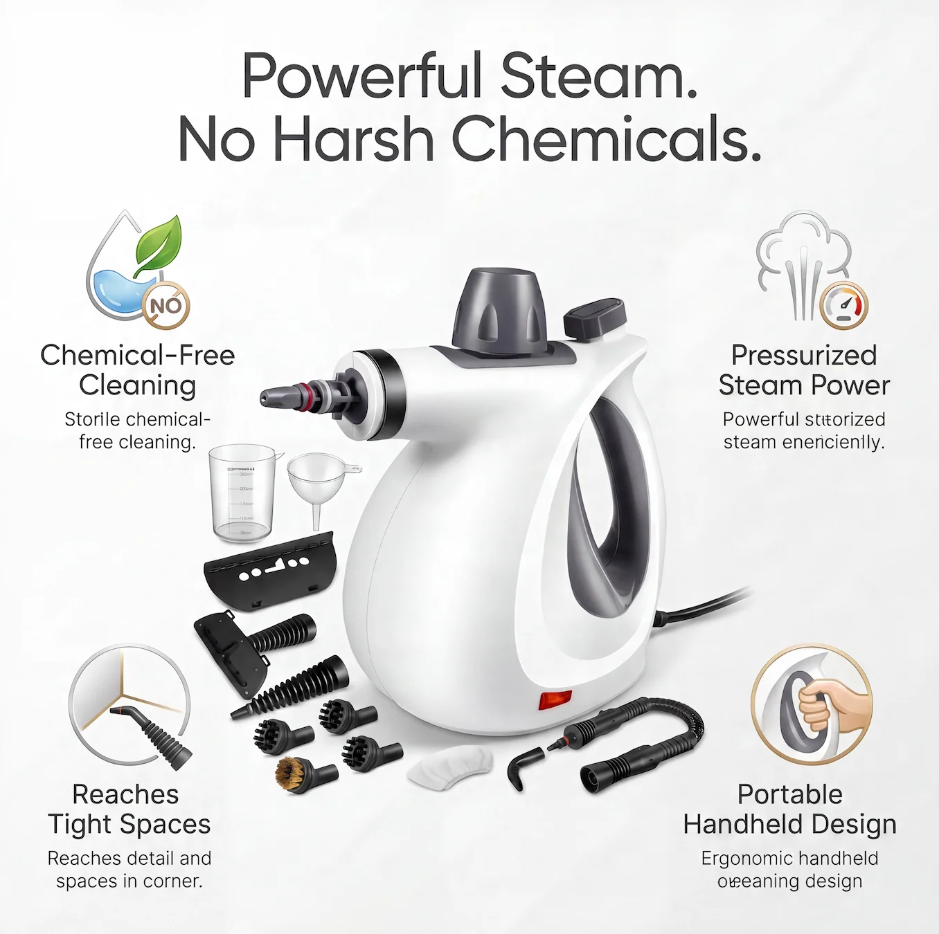 💨 Handheld Steam Cleaner – Deep Cleaning Without Endless Scrubbing