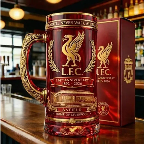 LFC Legacy Edition Pint Glass – 1892–2026 Crest & Liver Bird ⚽🔴