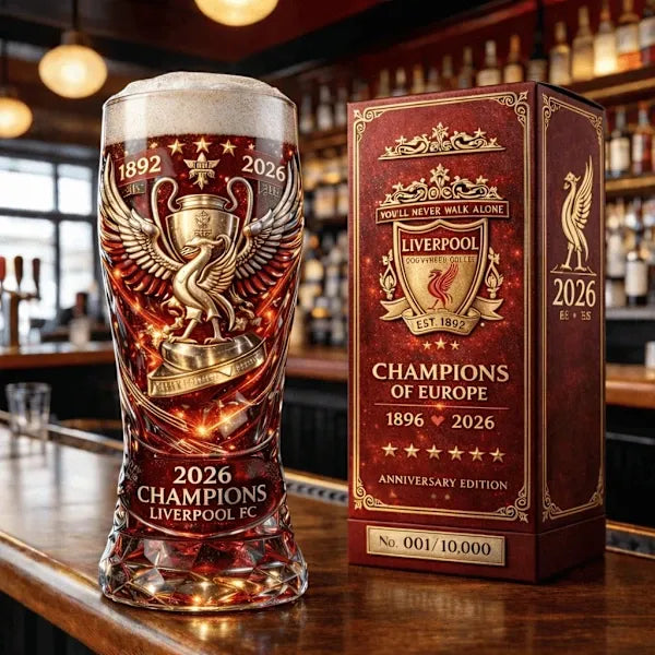 LFC Legacy Edition Pint Glass – 1892–2026 Crest & Liver Bird ⚽🔴